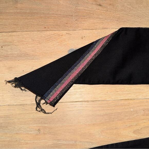 Mother High Waisted Looker Ankle Fray Guilty Glitter Racer 26 - Picture 16 of 16